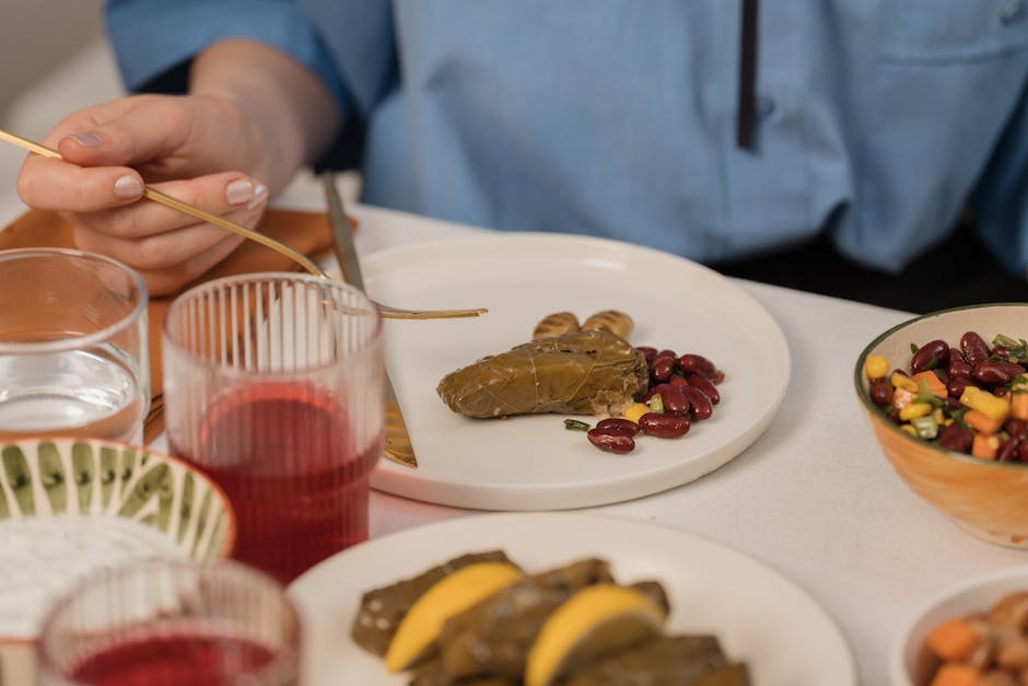 Colorful food tasting and sensory perception concept