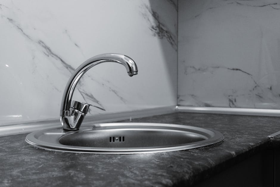 Drinking water tap in a modern kitchen