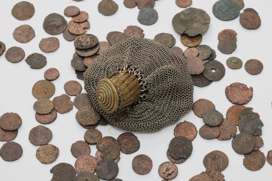Bijoux en or brillant et pièces anciennes en or