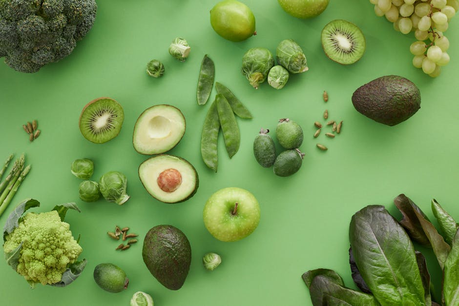 Fresh fruits and vegetables for a heart-healthy diet