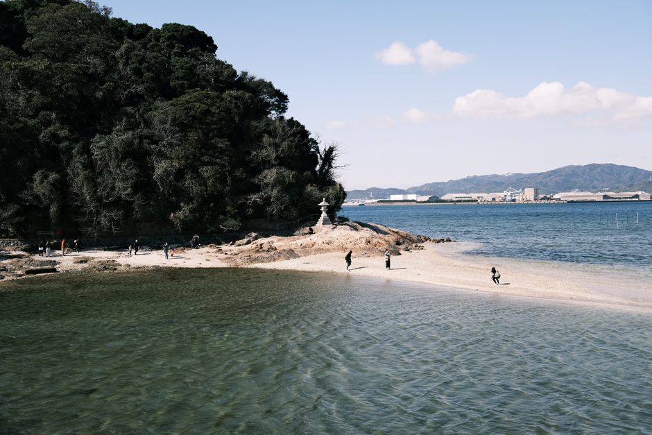 Japanese coastal pollution memorial at Minamata